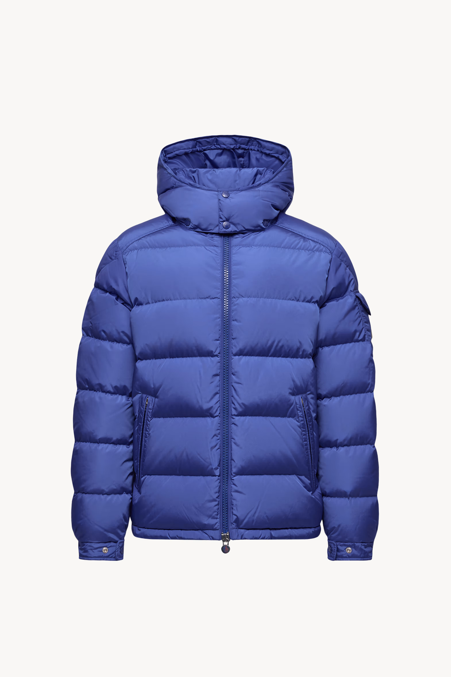 Moncler Maya Hooded Short Down Jacket Men Electric Blue Moncler 2
